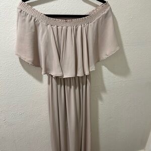 Show Me Your MuMu Dress - Hacienda Maxi Dress ~ Dusty Light Pink Chiffon - Small